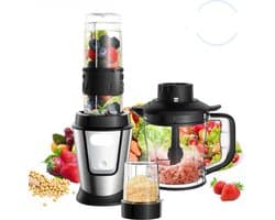 Multifunctionele Keukenmachine 3-In-1 - 700W - 1.2 liter - Makkelijk Schoon Te Maken - Compact - Juicer - Maler - Blender - Hakmolen - Smoothie - Mixer