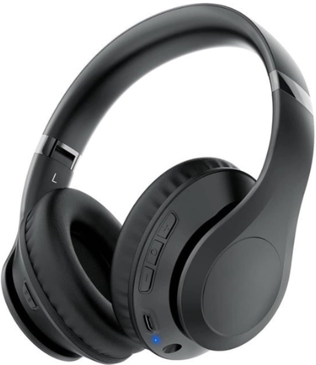 StayPowered Bluetooth Hoofdtelefoon - 65 Uur Non-stop Luisterplezier - Bluetooth 5.3 voor Stabiele Verbinding - Hifi Stereo Geluid - Comfortabele Opvouwbare Ontwerp - Ideaal voor Reizen en Kantoor - Zwart - Levering Sneller dan Aangegeven! — afbeelding 1