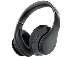 StayPowered Bluetooth Hoofdtelefoon - 65 Uur Non-stop Luisterplezier - Bluetooth 5.3 voor Stabiele Verbinding - Hifi Stereo Geluid - Comfortabele Opvouwbare Ontwerp - Ideaal voor Reizen en Kantoor - Zwart - Levering Sneller dan Aangegeven!