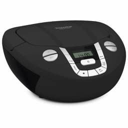 TechniSat VIOLA CD-1 - draagbare stereo cd-speler, Boombox met praktische draaggreep (radio voor kinderen, FM-radiotuner, Bluetooth-ontvangst, 2 x 1 W RMS-vermogen, net- en batterijvoeding) zwart — thumbnail 5