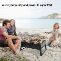 Zandarix Barbecue Houtskoolgrill - Reisgrill - Mini-grill - Tafelgrill - Picknick - Campinggrill — thumbnail 3