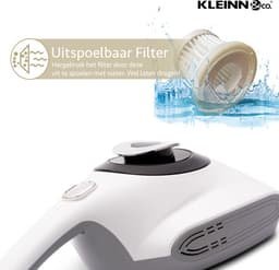 KLEINN & co.® Bank en Matras Reiniger - Tapijt Reiniger - Geschikt voor Dierenharen - Huisstofmijt Stofzuiger - UV-C lamp doodt micro organismen - Bed Reiniger Stofzuiger - Zonder Zak — thumbnail 5