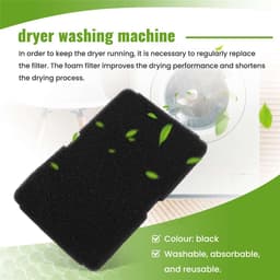 Bramokava 10x Filter geschikt voor Beko Blomberg Droger 2964840100 - 235 x 150 mm - Spons Foam Schuimfilter — thumbnail 6