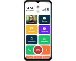Senifone S1 Senioren Smartphone - Zwart - Voor Ouderen - 64GB - WhatsApp & SOS Functie