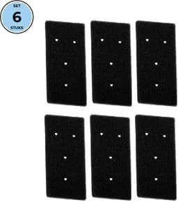 Bramokava 6x Filter geschikt voor Droger Whirlpool Bauknecht Ignis ( met 4 gaatjes) - 481010345281 - 8015250474909 - 481010716911 - Spons Foam Schuim — thumbnail 2