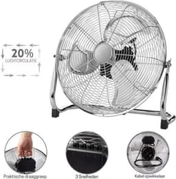 Intelectro Ventilator Laatste Stuk - Stijlvolle Verkoeling voor een Verfrissende Zomer! - Energiezuinig - Moderne Uitstraling - 40cm Diameter - 3 Snelheden - Kantelbare Ventilatorkop - Zilver - Levering Sneller dan Aangegeven! — thumbnail 3