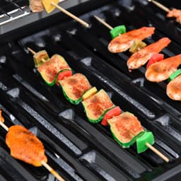 Gasbarbecue - Gasbarbecue en grill - 7 Branders - Met thermometer en mobiele grill - Zwart — thumbnail 5
