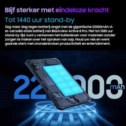 Blackview Active 8 Pro - Tablet - 16GB RAM - 256GB - Dual 4G SIM+WiFi - 10.36 inch - 22000mAh - Octa Core - Android 15 - 48MP+16MP - IP68 Waterdicht - Oranje — thumbnail 3