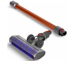 DEGG - 2-Delige stofzuiger set - Geschikt voor Dyson - Stofzuigermond + Steel (oranje/koper) - Passend op: V11, V15, V7, V8 en V10