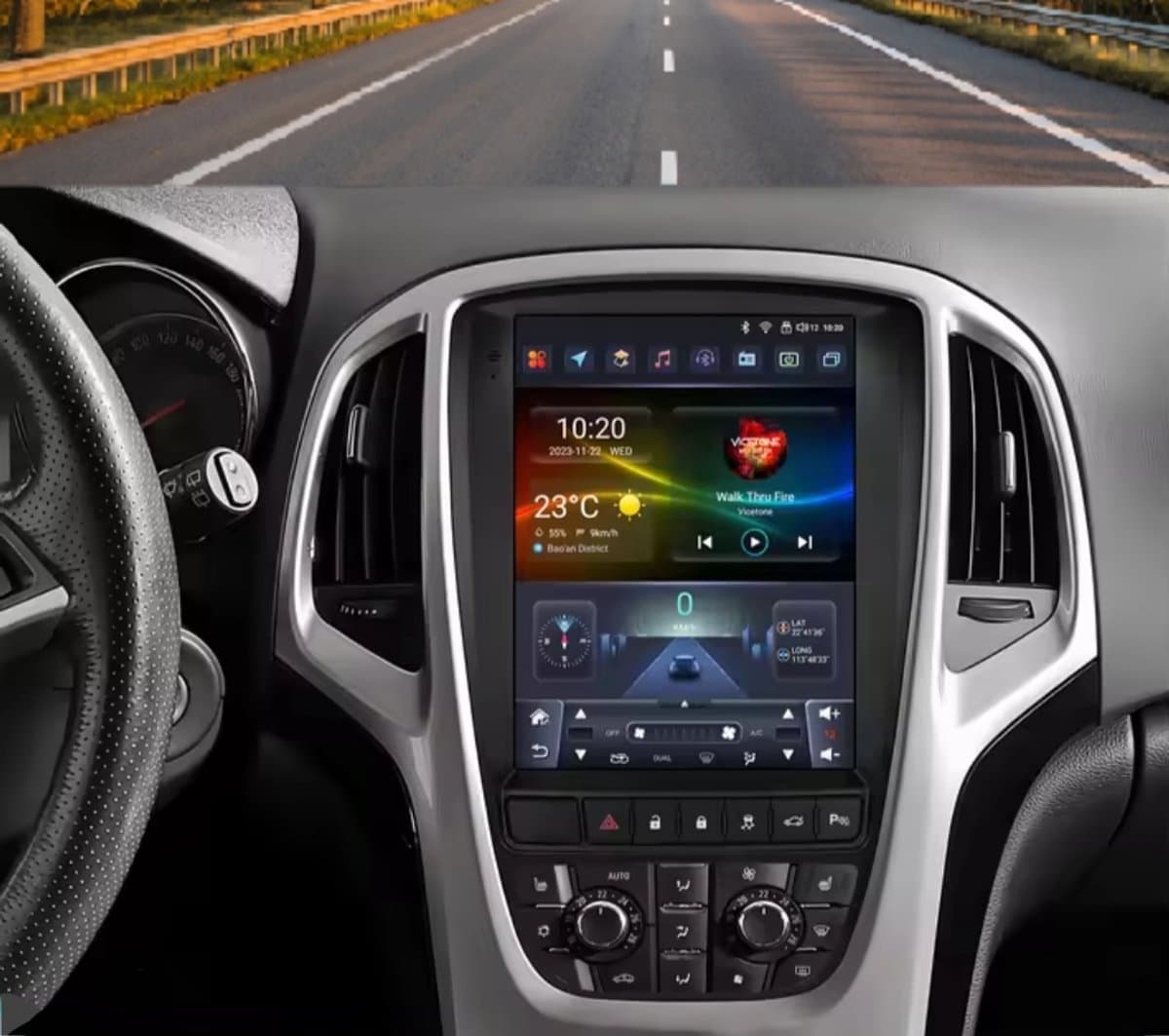 Autoradio 1/32GB met Carplay en Android Auto | Geschikt voor Opel Astra J en Cascada 2009-2016 | radio met navigatie | 2009 2010 2011 2012 2013 2014 2015 2016 | Vauxhall Buick Verano gtc opc — afbeelding 1