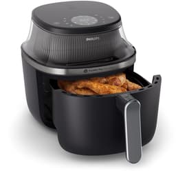 Philips 3000 Series Airfryer - NA341/00 - Kijkvenster - RapidAir Plus - 7.2L - Tot 6 Personen - Zwart — thumbnail 3