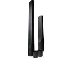 2x Dparts stofzuiger spleetzuigmond - kort + lang - universeel kierenzuigmond - stofzuigermond kierenzuiger hulpstukken accessoires opzetborstel opzetstuk - geschikt voor AEG Philips Bosch Miele Inventum Numatic Henry Nilfisk Rowenta