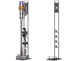 Metalen Stofzuigerhouder - Compatibel met Draadloze Stofzuigers zoals Dyson V15, V12, V11, V10, V8, V7, V6 - Zwart - Robuust Design - Ruimtebesparend - Eenvoudig te Monteren