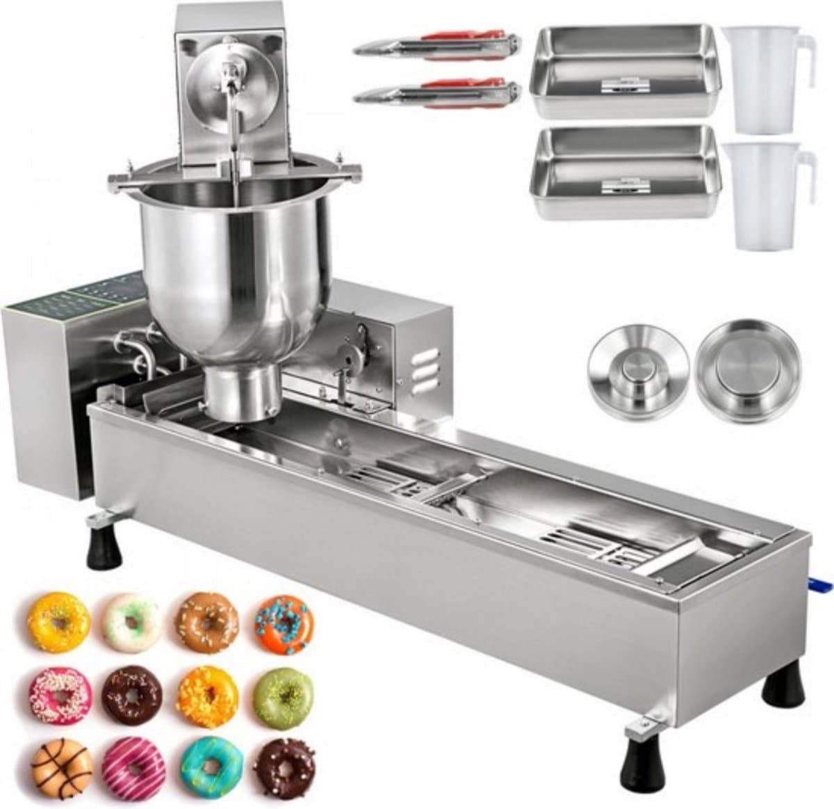 Commerciële Donut Maker - Volautomatische Donutmachine - 7L - 3 Vormen - Innerlijke Olietank — afbeelding 1