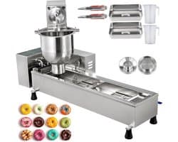 Commerciële Donut Maker - Volautomatische Donutmachine - 7L - 3 Vormen - Innerlijke Olietank