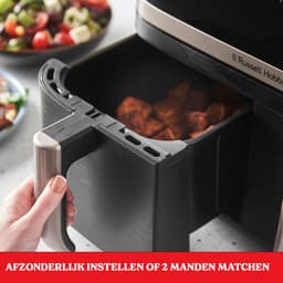 Russell Hobbs Satisfry Dual Basket 9L Airfryer - Heteluchtfriteuse - 27680-56 — thumbnail 17