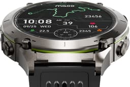 Maoo FORGE - GPS Smartwatch Heren - 1.43" AMOLED Display - 3 Bandjes - GPS (5 satellieten) - Belfunctie - 730mAh Batterij (lange accuduur) - 170+ Sportmodi - Hartslag, Bloeddruk, SpO2, Stappenteller - Kompas, Zaklamp - 1 ATM Waterdicht - Gun Metal — thumbnail 4
