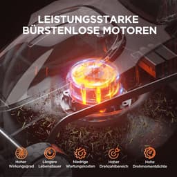 Accugrasmaaier met borstelloze elektromotor voor gazon tot 500 m² — thumbnail 2