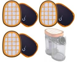 Set van 3 filters voor Philips SpeedPro MAX, SpeedPro MAX AQUA stofzuigers.