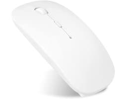 Draadloze Muis - Laptop Muis - Computer Muis - Draadloos met Stille Klik - Wit