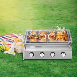 Gas bbq - buitenkeuken - RVS - Barbecue - barbeque - barbecues - gas - familie - eten gezelligheid — thumbnail 4