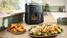 Bosch MAF671B0 Airfryer XXL - Serie 6 - 7,2L - Shake alarm - Kijkvenster - Warmhoudfunctie - 7 programma's - Tot 5 personen - Zwart — thumbnail 7