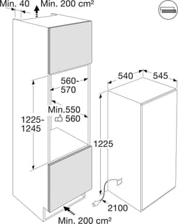 ETNA KVS5122 - Inbouw Koelkast met vriesvak - Nishoogte 124.5 cm — thumbnail 4