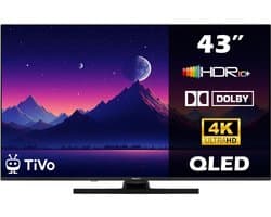 Horizon Smart TV 43 inch QLED - 4K ULTRA HD Televisie - XT Line - WiFi - Netflix - Voice Assistant - Ultra Narrow Design