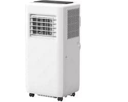 3-in-1 Mobiele airco - 9000 BTU - Draagbare airconditioner - 3-in-1 koelen, ventilator en luchtontvochtiger - geschikt voor ruimte tot 28 m² - met afstandsbediening en 24-uurs timer - LED-display - wit