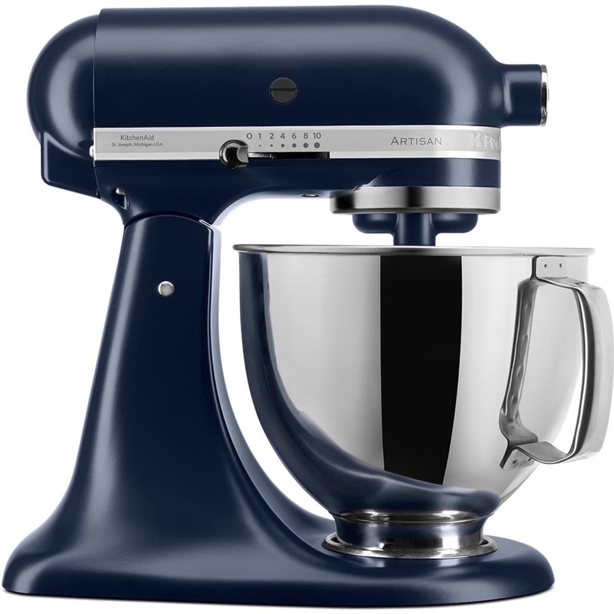 KitchenAid 5KSM175PSEIB - Keukenrobot met kantelbare kop 4,8 L - Standmixer - Artisan met exta accessoires - Ink blauw — afbeelding 1