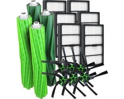Dparts XL vervangingsset geschikt voor iRobot Roomba S9 en S9+ - 6 HEPA filters - 6 zijborstels - 4 rubberen borstels - filterset - dubbele hoofdborstels - filter vervangkit nr. 4655986