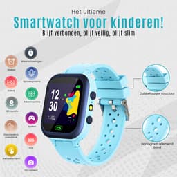 Ohome Smartwatch kinderen - Horloge Kind - Kinder Smartwatch - Tracker voor Kinderen - Kinderhorloge Jongen en meisjes - Blauw — thumbnail 3
