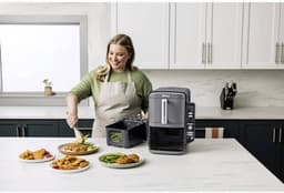 Ninja Double Stack Airfryer XXL - 9.5 Liter - Dubbele Gestapelde Lades - 6 Programma's - Inclusief Kookrekjes - SL400EU — thumbnail 6