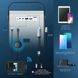 Elementkey BEAM2® - Mini LCD Projector - 3000 Lumen - Bluetooth - 6W Speakers - Home Cinema Beamer - Draagbaar - Wit — thumbnail 3