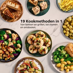 Philips 5000 Series Dual Basket Airfryer - NA551/00 - Stoomfunctie - Dubbele Mand - 9L - Tot 6 Personen — thumbnail 8