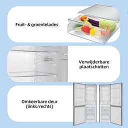 CHiQ CBM157LC - Koel-vriescombinatie - 157 Liter - Low Frost - Energielabel C - Hoogte 144 cm - 12 jaar garantie op compressor - 2025 Nieuw — thumbnail 14