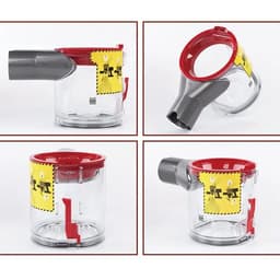 0.54L Stofemmer voor Dyson V7 V8 SV10 SV11 – Transparante Vervangende Stofcontainer – Handheld Draadloze Stofzuiger Accessoire – Afvalreservoir – 200x130mm – Eenvoudig te Reinigen – Reserveonderdeel — thumbnail 3