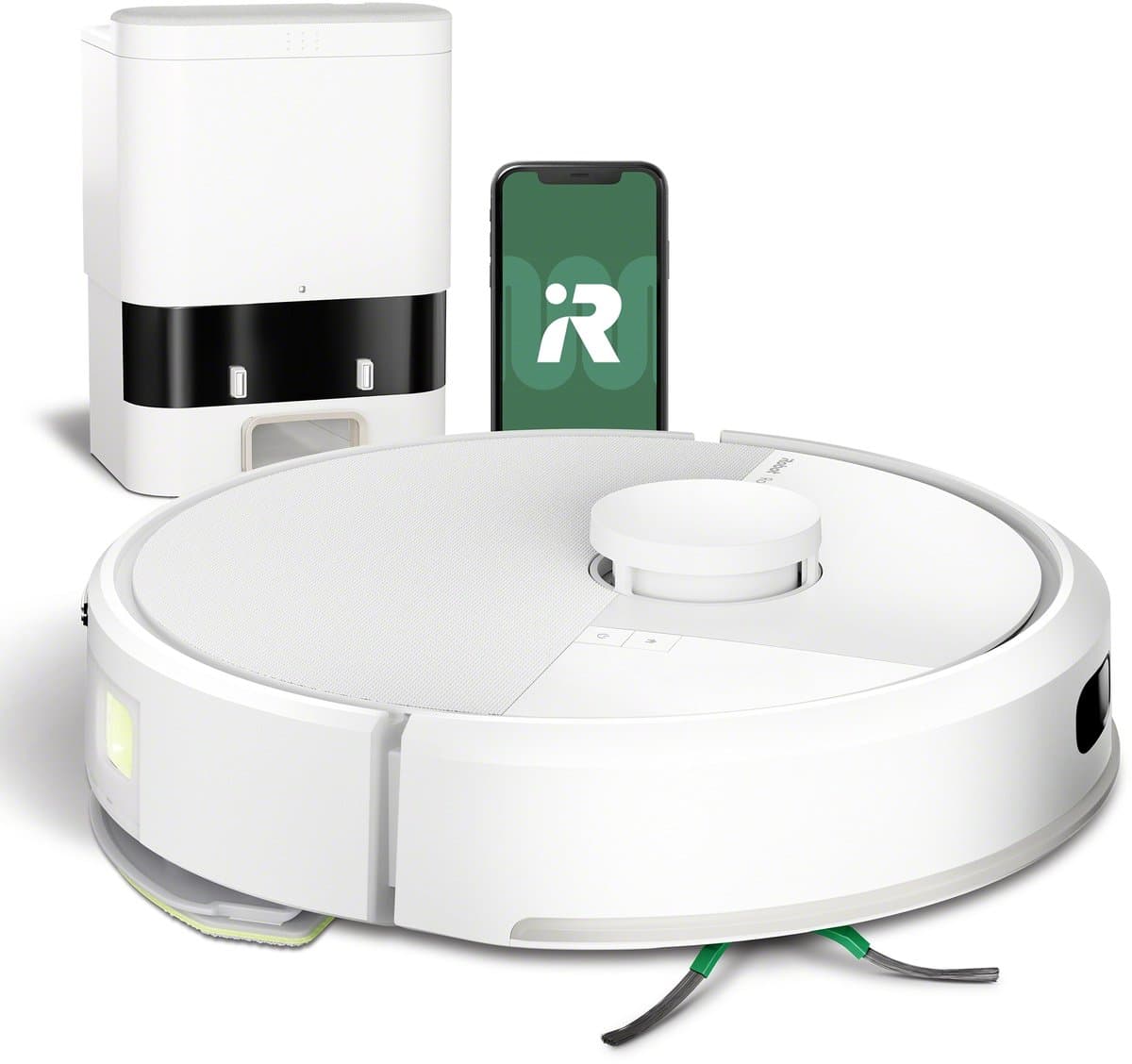 iRobot Roomba® 105 Combo + AutoEmpty Dock - Robotstofzuiger met Dweilfunctie - Wit (Y3512) — afbeelding 1