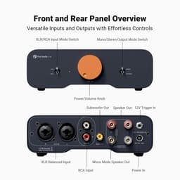 Fosi Audio ZA3 Gebalanceerde Stereo/Mono Versterker HiFi - met XLR RCA Ingangen en 12V Trigger-in — thumbnail 2