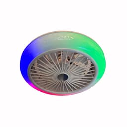 CristalRecord - Plafondventilator Iris met speaker Ø 44 cm RGB wit — thumbnail 1