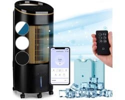 CRLYN® Mobiele Airco - Airconditioning - Ventilatoren - Airco Zonder Afvoerslang - Zwart en Bruin