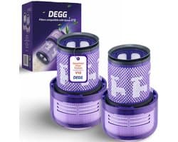 DEGG® - Hepa Filter Geschikt voor Dyson V12 Detect Slim - Wasbaar - Vervangt Dyson Filter V12 - Filter Steelstofzuiger - Onderdelen - Duurzaam - Premium Kwaliteit - 2 STUK(S) - CONTROLEER UW MODEL !