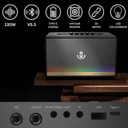 xdobo Mirage Draadloze Bluetooth Speaker 130Watt - Deep Bass - HiFi Subwoofer - Bluetooth 5.3 - Colourwave — thumbnail 2