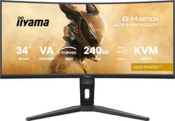 iiyama G-Master GCB3486WQSCP-B1 Gold Phoenix - 34 inch - WQHD - VA - 240 Hz - Verstelbaar - Curved - USB-C Dock — thumbnail 11