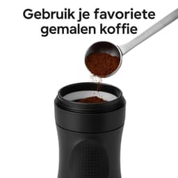 camping koffiezetapparaat - draagbare koffiemachine - draagbare espressomachine - camping koffiezetter - makkelijk in gebruik - portable coffee maker — thumbnail 3