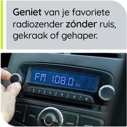 Universele Antenne Radio Signaalversterker - FM/AM - 85-112MHz - 25dB - 34cm - ANT-208 - Zwart — thumbnail 2