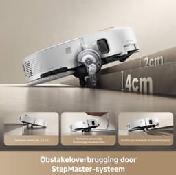 Mova V50 Ultra Complete Saugroboter mit Wischfunktion, Einer Saugkraft von 24.000Pa, anhebbare Navigation mit 6cm Hindernisüberwindung und Warmwasser-Wischen mit DuoSolution-System, wei? — thumbnail 3
