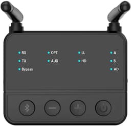 Bluetoolz® BT-B 310-YK | Vernieuwd model 2026 | Bluetooth 5.3 High Res Audio zender en ontvanger (aptxHD) | zwart | met Qualcomm CSR Chip | 2 jaar garantie | optical en AUX aansluitingen | Één van de meest stabiele in z'n soort! | Kwalificatie **** — thumbnail 1