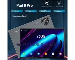 Mookes Pad 9 Pro Tablet 10.1 inch Android Snapdragon 8gen2 Global 16GB 1024GB 10000 mah 5G Dual SIM WIFI HD Scherm - Black & Golden