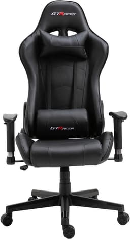 GTRacer Pro - Game Stoel - Gaming Stoel - Ergonomische Bureaustoel - Gamestoel - Verstelbaar - Gaming Chair - Zwart — thumbnail 2